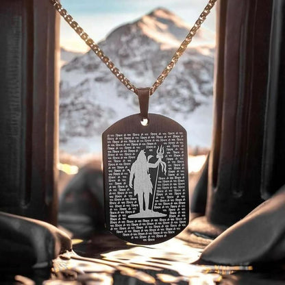 Divine Hanuman Chalisa pendant necklace