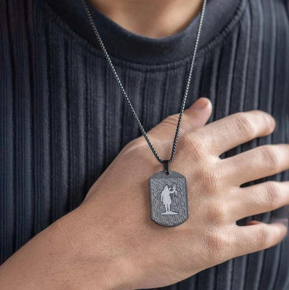 Divine Hanuman Chalisa pendant necklace