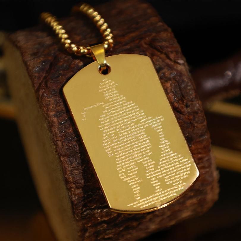 Divine Hanuman Chalisa pendant necklace