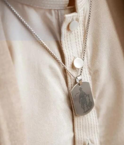 Divine Hanuman Chalisa pendant necklace