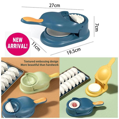 2 in 1 Dumpling Press Mould for Gujiya Ghughra Momos Making Machine (Pack of 1)