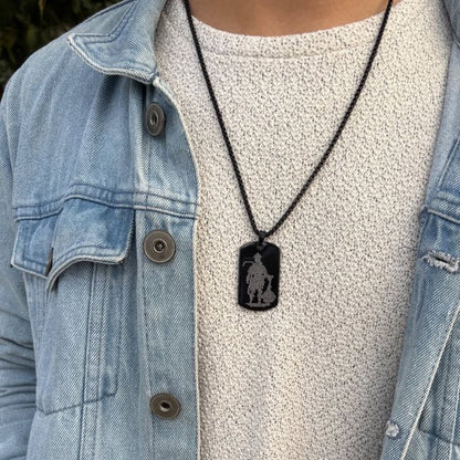 Divine Hanuman Chalisa pendant necklace