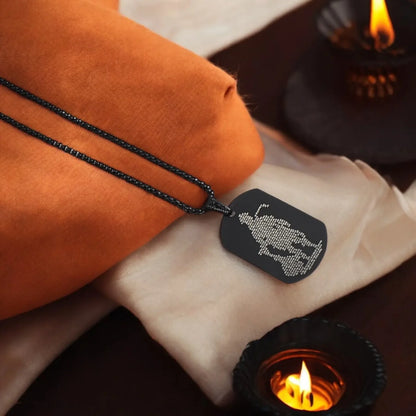 Divine Hanuman Chalisa pendant necklace